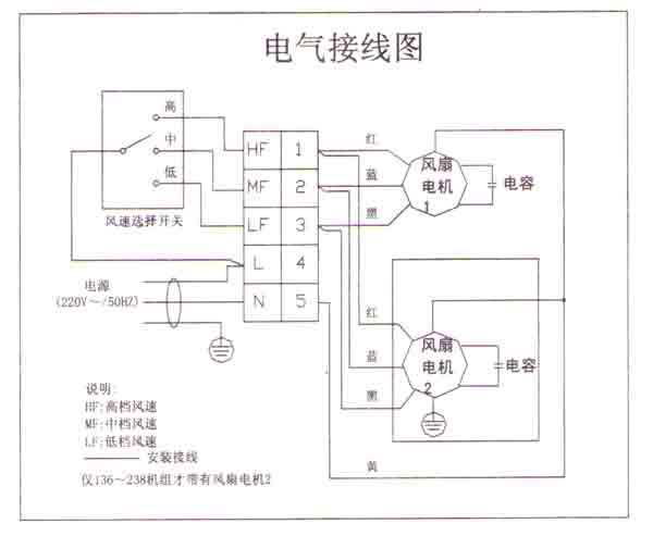 济南风机盘管接线图